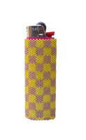 Yellow Checkerboard Lighter Cover